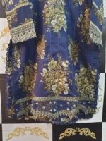 Ladies Ready to Wear Digital Printed with Embroidery Pakistani Lawn Dress in UAE