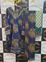 Ladies Ready to Wear Digital Printed with Embroidery Pakistani Lawn Dress in UAE