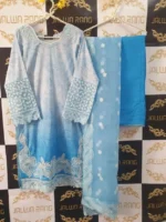 Ladies Ready to Wear Digital Printed with Embroidery Pakistani Lawn Dress in UAE