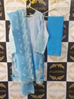 Ladies Ready to Wear Digital Printed with Embroidery Pakistani Lawn Dress in UAE