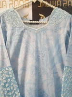 Ladies Ready to Wear Digital Printed with Embroidery Pakistani Lawn Dress in UAE