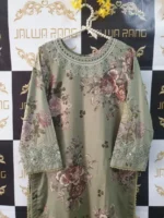 Ladies Ready to Wear Digital Printed with Embroidery Pakistani Lawn Dress in UAE