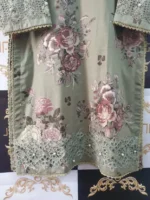 Ladies Ready to Wear Digital Printed with Embroidery Pakistani Lawn Dress in UAE