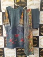 Ladies Ready to Wear Digital Printed with Embroidery Pakistani Lawn Dress in UAE