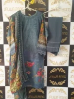 Ladies Ready to Wear Digital Printed with Embroidery Pakistani Lawn Dress in UAE