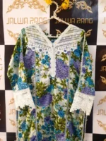 Ladies Ready to Wear Digital Printed with Embroidery Pakistani Lawn Dress in UAE