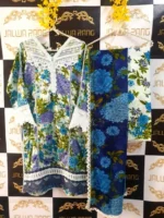 Ladies Ready to Wear Digital Printed with Embroidery Pakistani Lawn Dress in UAE