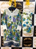 Ladies Ready to Wear Digital Printed with Embroidery Pakistani Lawn Dress in UAE