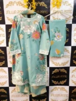 Ladies Ready to Wear Digital Printed with Embroidery Pakistani Lawn Dress in UAE