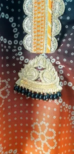 Ladies Ready to Wear Digital Printed with Embroidery Pakistani Chiffon Dress in UAE