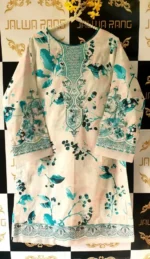 Ladies Ready to Wear Digital Printed with Embroidery Pakistani Lawn Dress in UAE