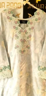 Ladies Ready to Wear Digital Printed with Embroidery Pakistani Lawn Dress in UAE