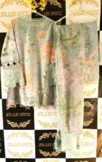 Ladies Ready to Wear Digital Printed with Embroidery Pakistani Lawn Dress in UAE