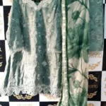 Ladies Ready to Wear Digital Printed with Embroidery Pakistani Lawn Dress in UAE